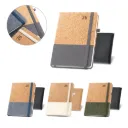  66199 - QUENTAL A5. Agenda em cortiça e linho