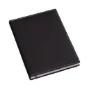 LG3561 Agenda Lisa Fosca PRETA com Costura Branca Sem Cantoneira