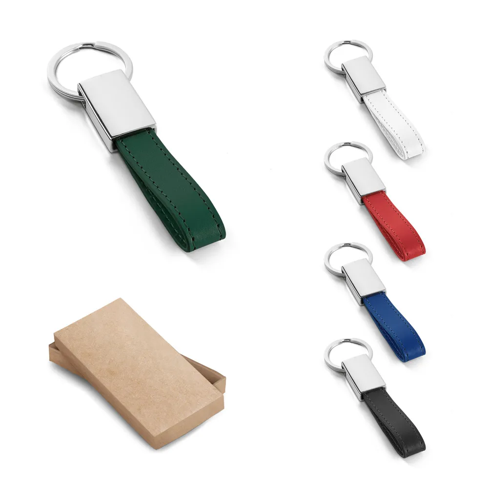 [WATOH. Chaveiro. C. sintético e metal Chaveiro em metal e PU. Fornecedido em caixa presente de papel kraft reciclado. 18 x 90 x 7 mm] 93354  Chaveiro. C. sintético e metal