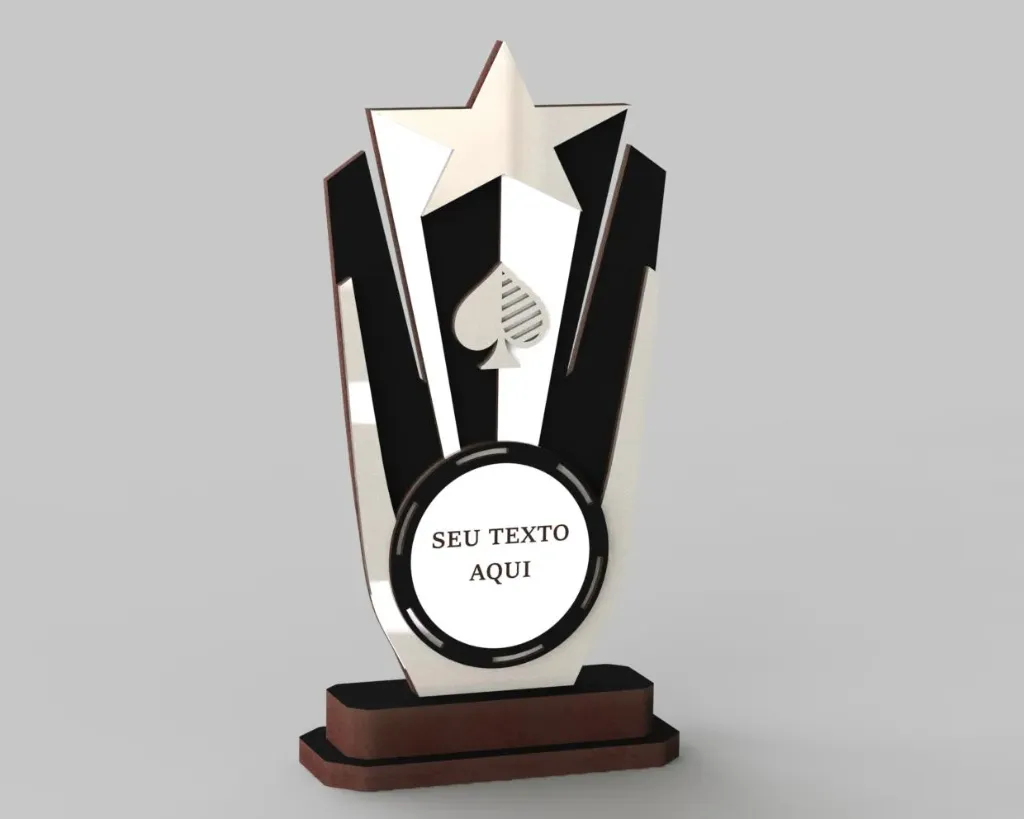 Troféu em acrílico