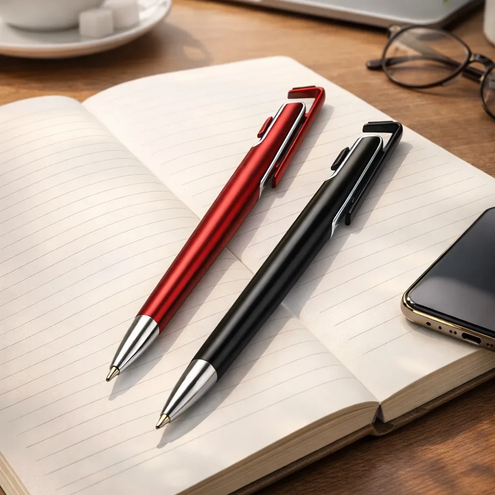 12412 Caneta Plástica com Suporte para Celular