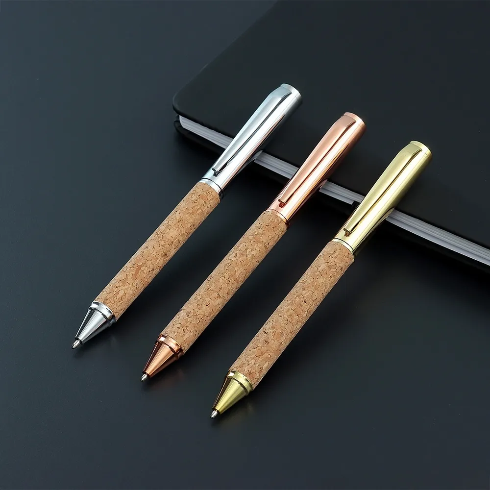 01007 Caneta Metal e Cortiça